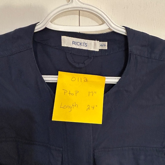 Ricki's Size XS Navy Blue Drawstring Jacket - Picture 2 of 10